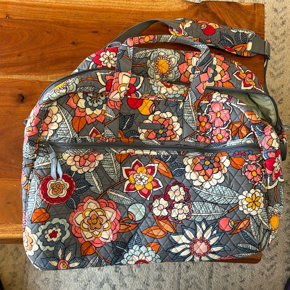 Vera Bradley Floral Duffel Bag - Like New